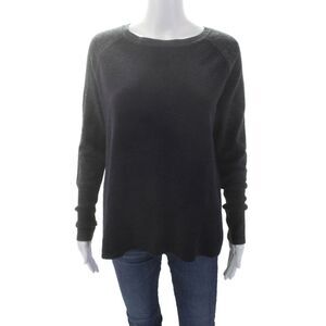 Loma London Womens Wool Pullover Long Sleeve Knit Sweater Purple Size S